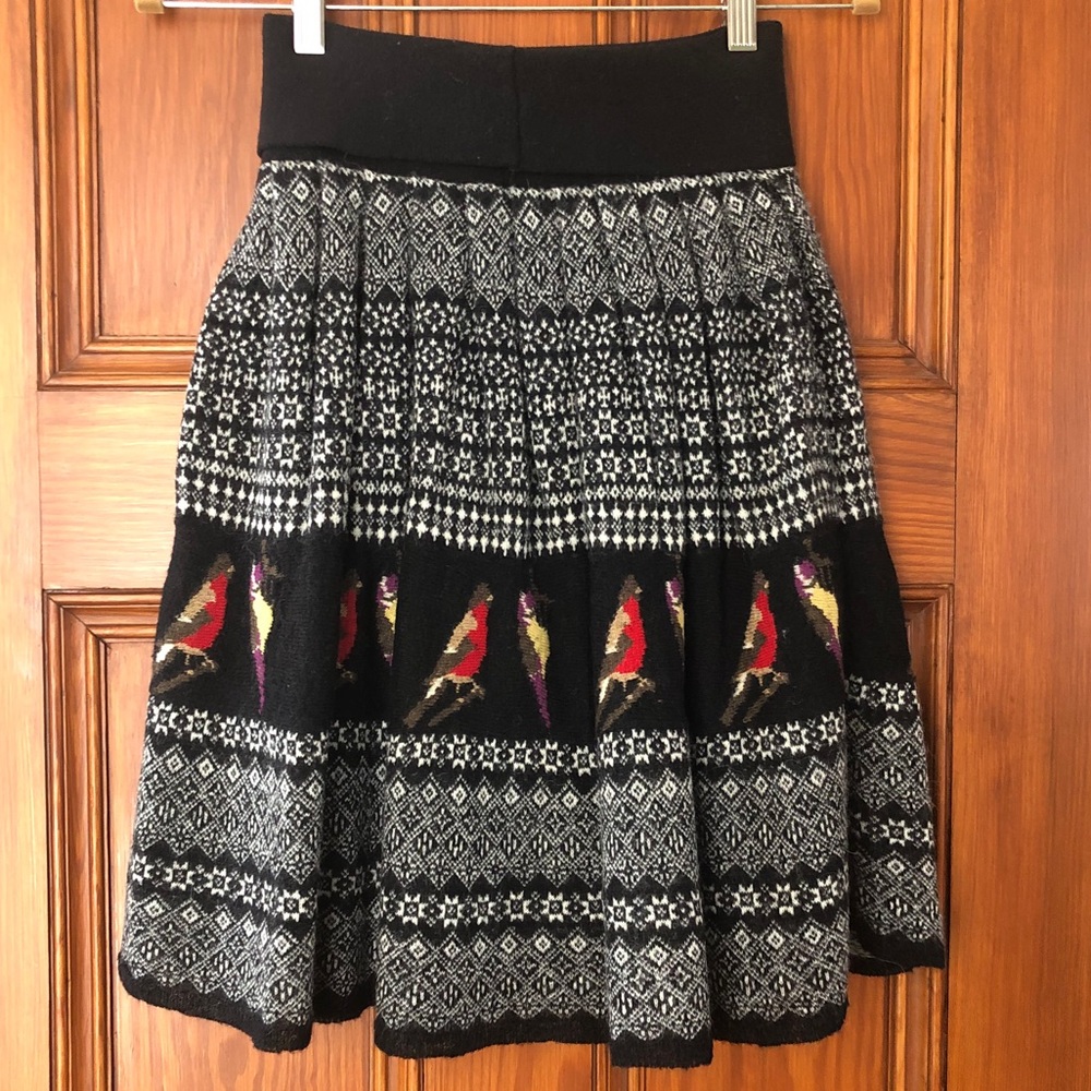 πHPπ Anthro Bird Fairisle Sweater Skirt by Moth - Picture 5 of 7